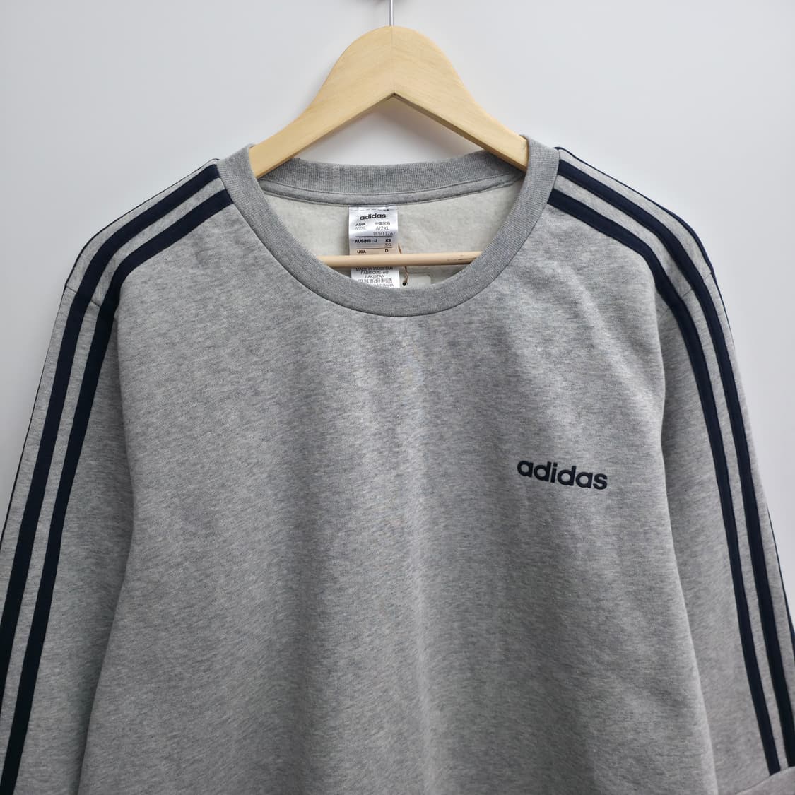 [3XL] 새상품 아디다스 그레이 맨투맨 상품이미지2