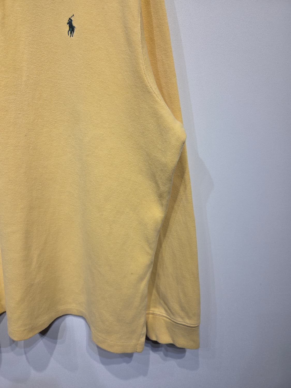 폴로 랄프로렌 코튼 옐로우 하프집업 니트 상품이미지5