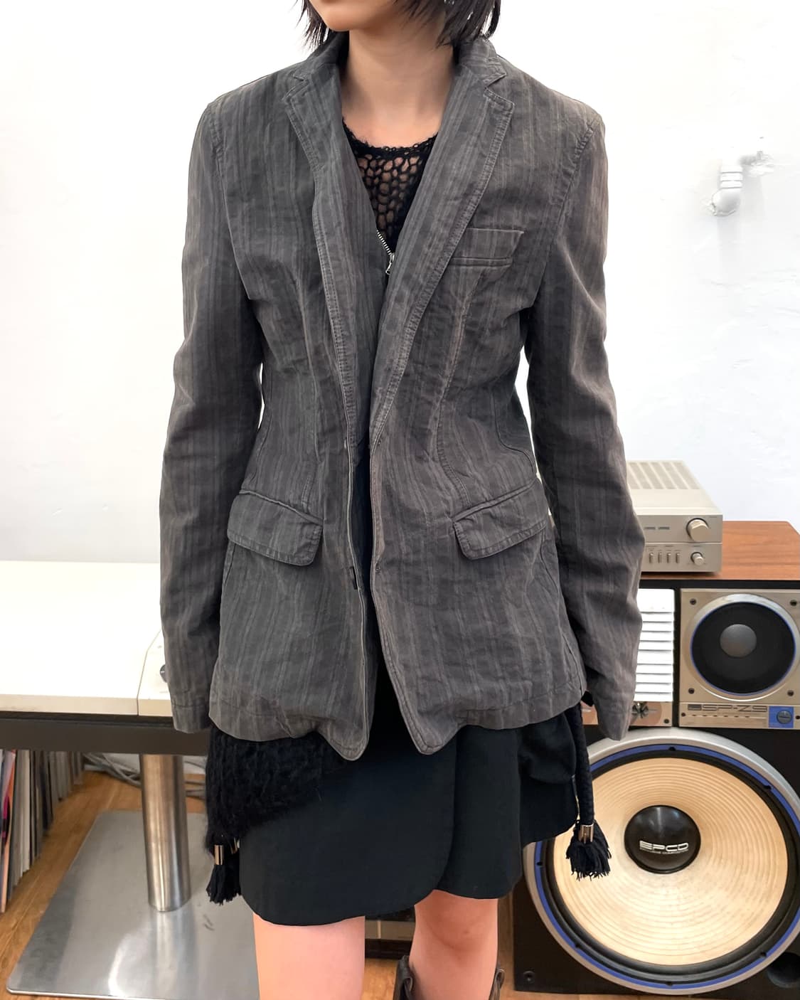 [46] 돌체앤가바나 링클 코튼 테일러드 자켓 상품이미지2