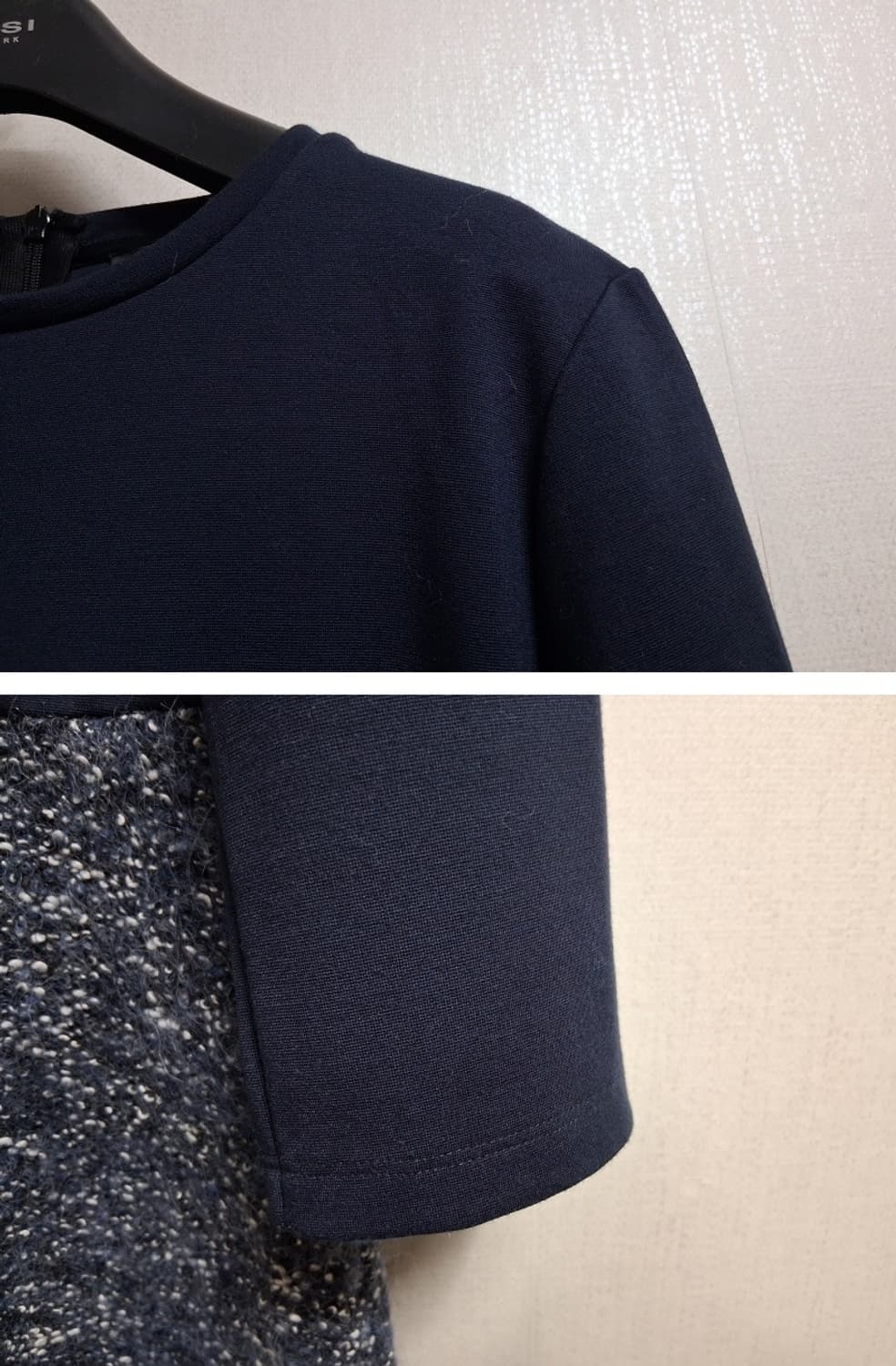 이탈리아 막스앤코 면배색 울 원피스 네이비 미디7부소매 66
원산지 이탈 상품이미지4