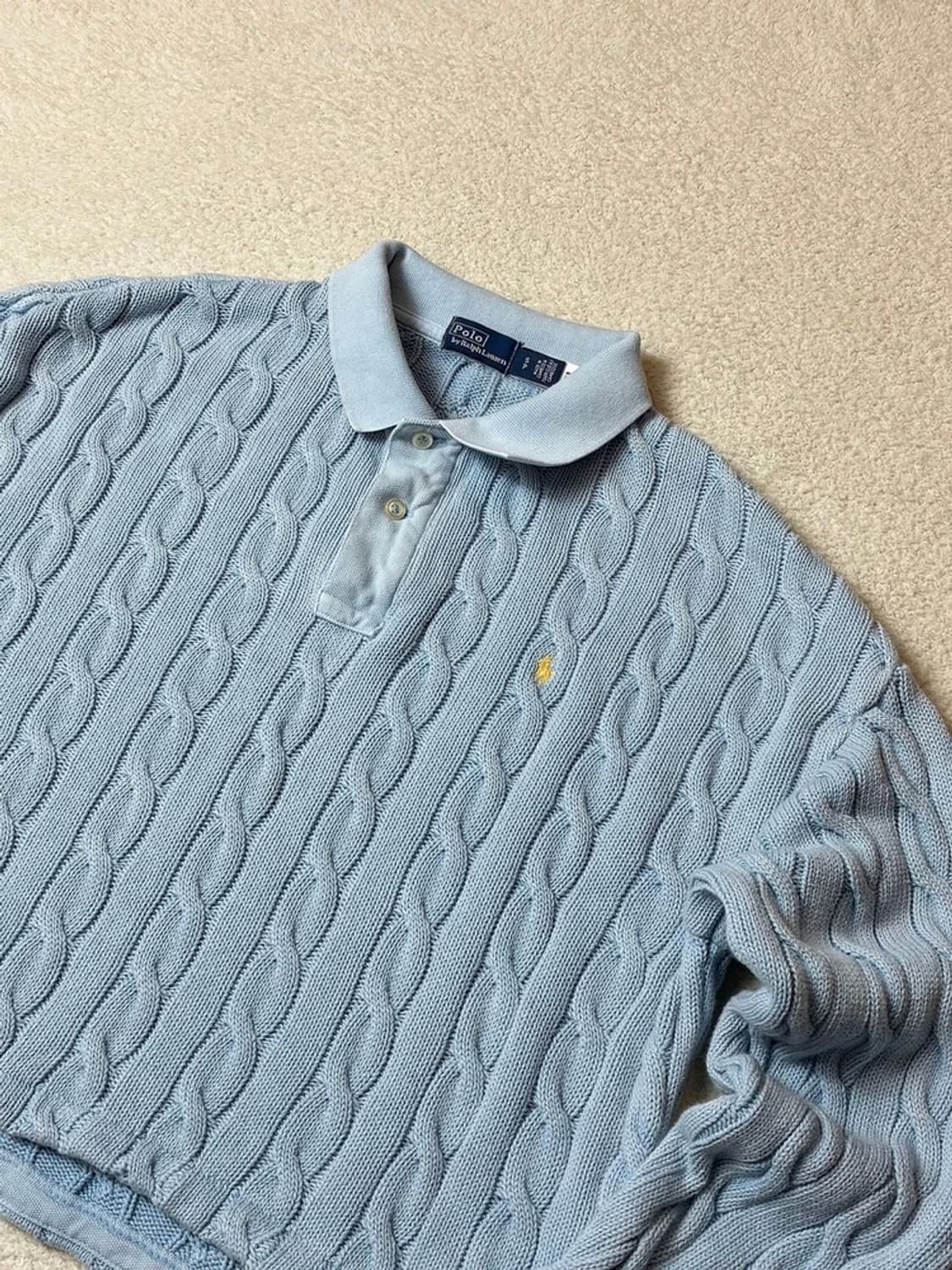 폴로 랄프로렌 케이블 코튼 크롭 니트 PN6683    상품이미지6