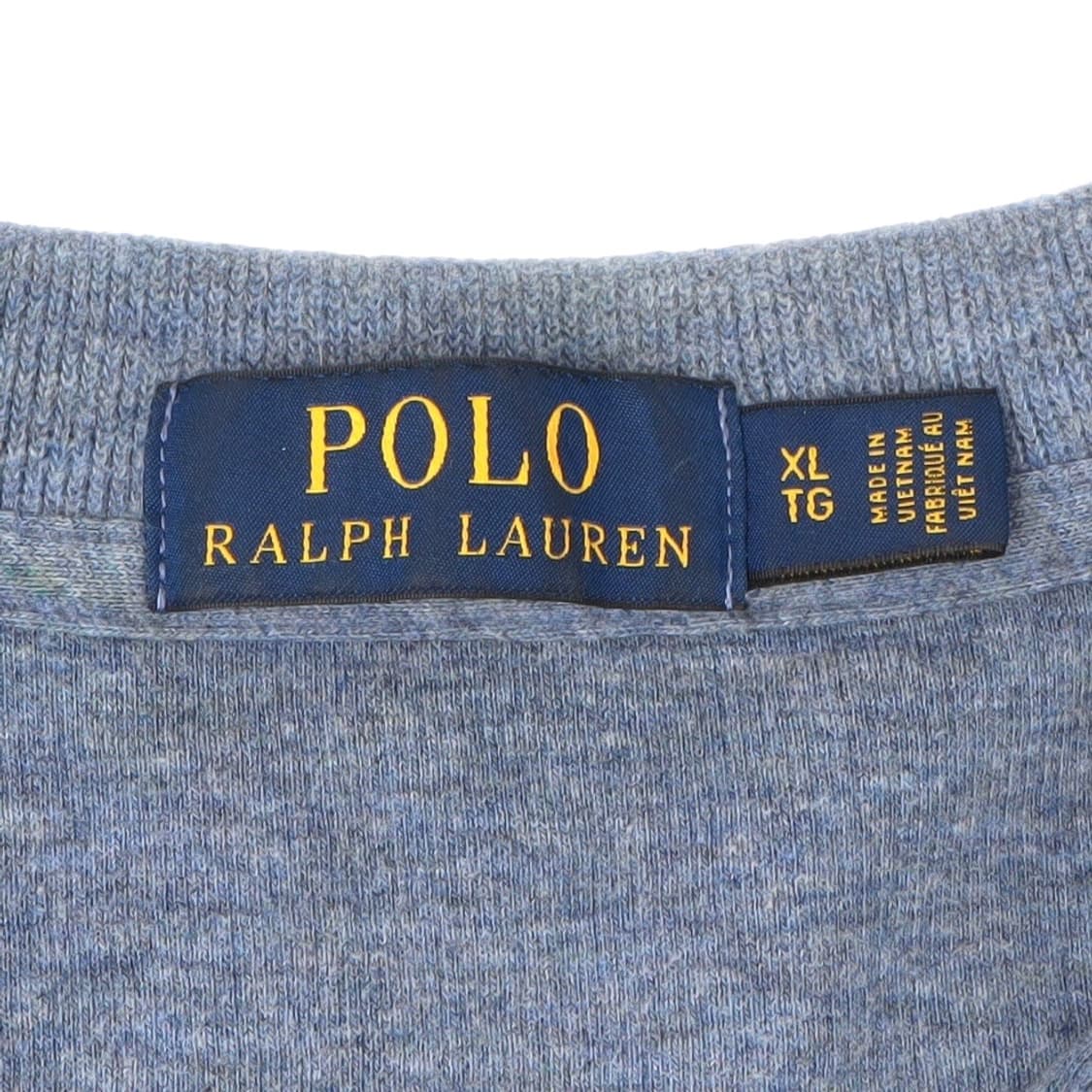 폴로 랄프로렌 블루 하프집 코튼 니트 상품이미지8