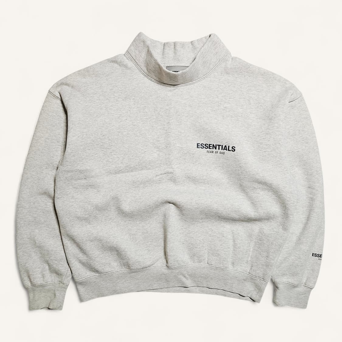 [S(105)][피오갓 에센셜]22FW 모크넥 리플렉티브 기모 스웨트셔츠 상품이미지1