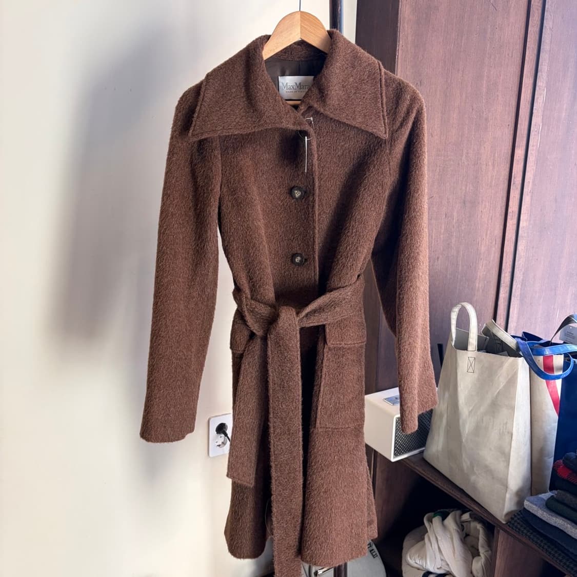 15389 - 막스마라 벨티드 울 코트 (울 98%) 상품이미지2