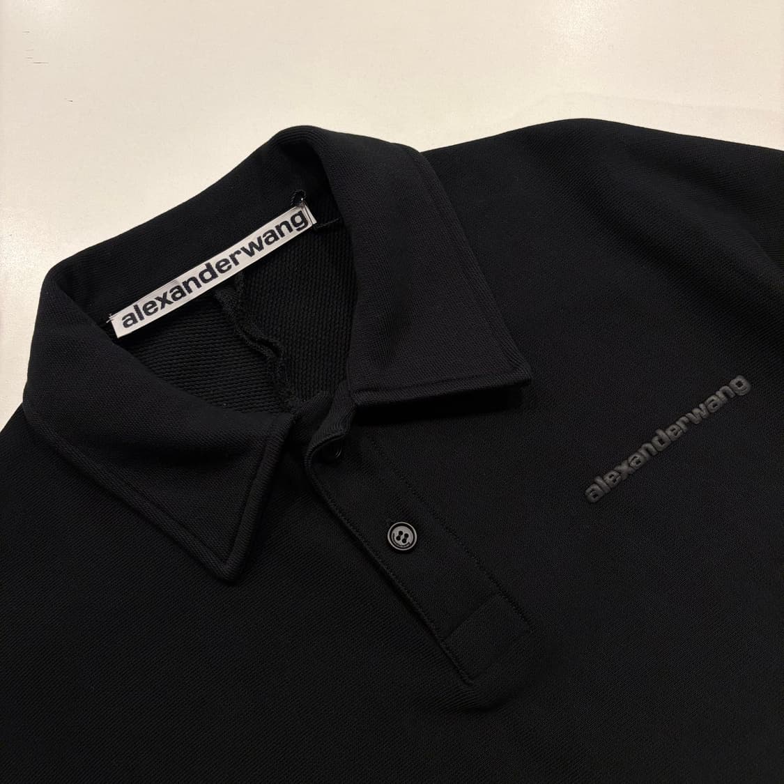 [L] 알렉산더왕 블랙 폴로 스웨트셔츠 맨투맨 B919 상품이미지3