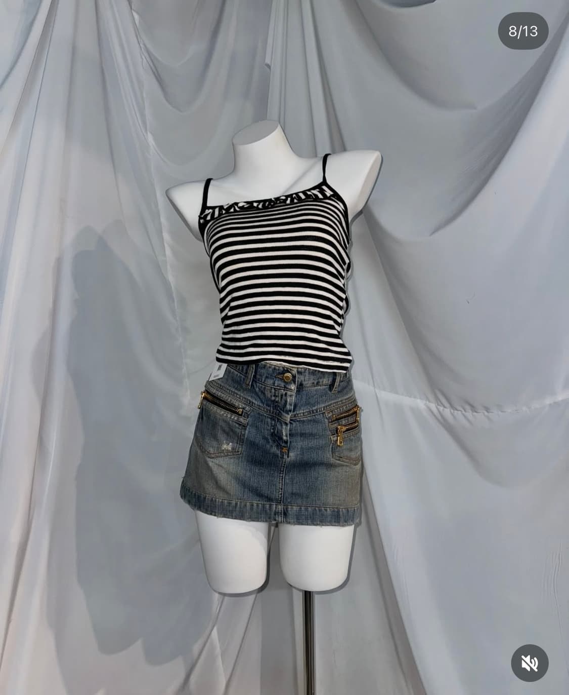 Cecil Mc Bee 청자켓 돌체앤가바나 청치마 코디 세트 상품이미지5