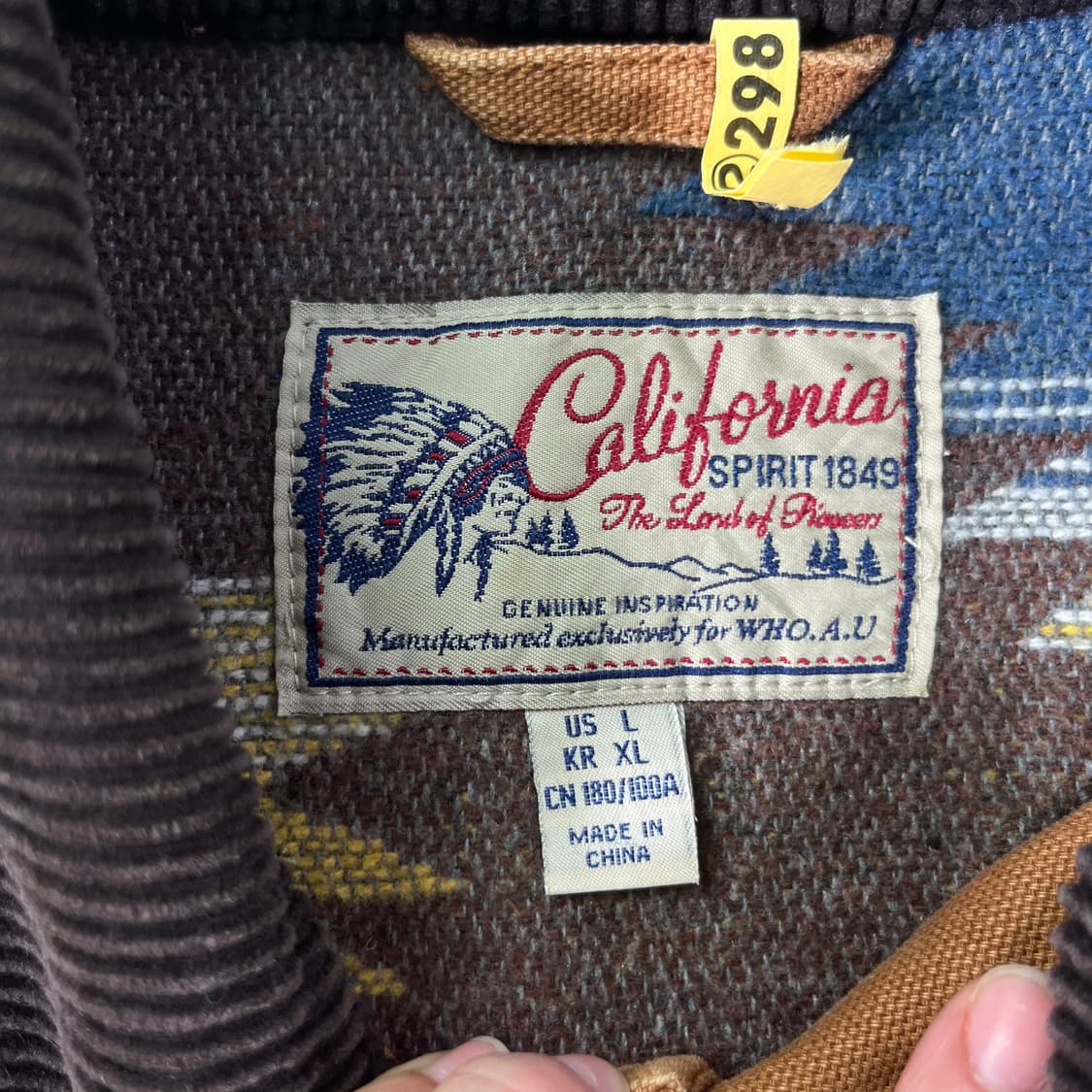 100 아메리칸 빈티지 디트로이트 코듀로이 워크자켓 상품이미지3