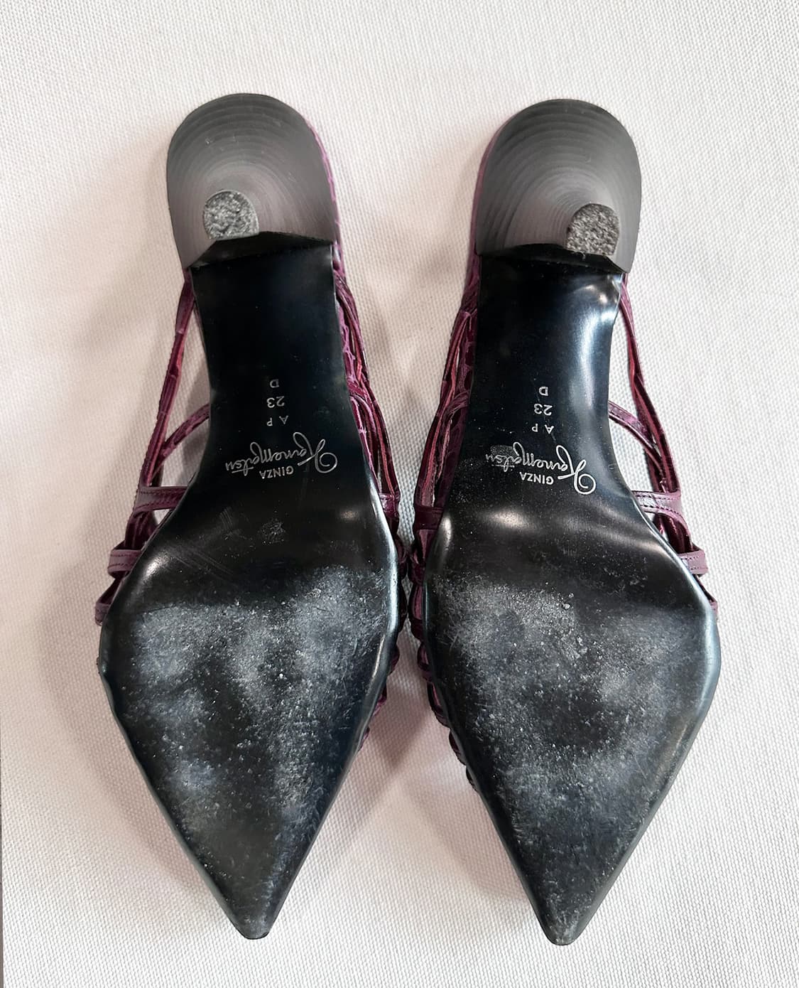 GINZA KANEMATSU heel mules 상품이미지10