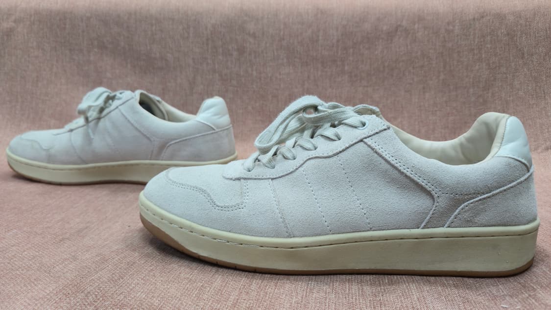 망고 285mm- 화이트 색상 스웨이드  스니커즈 상품이미지4