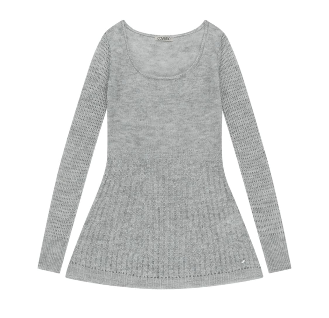 코이세이오 소프트 벨 니트 라이트 그레이 상품이미지1