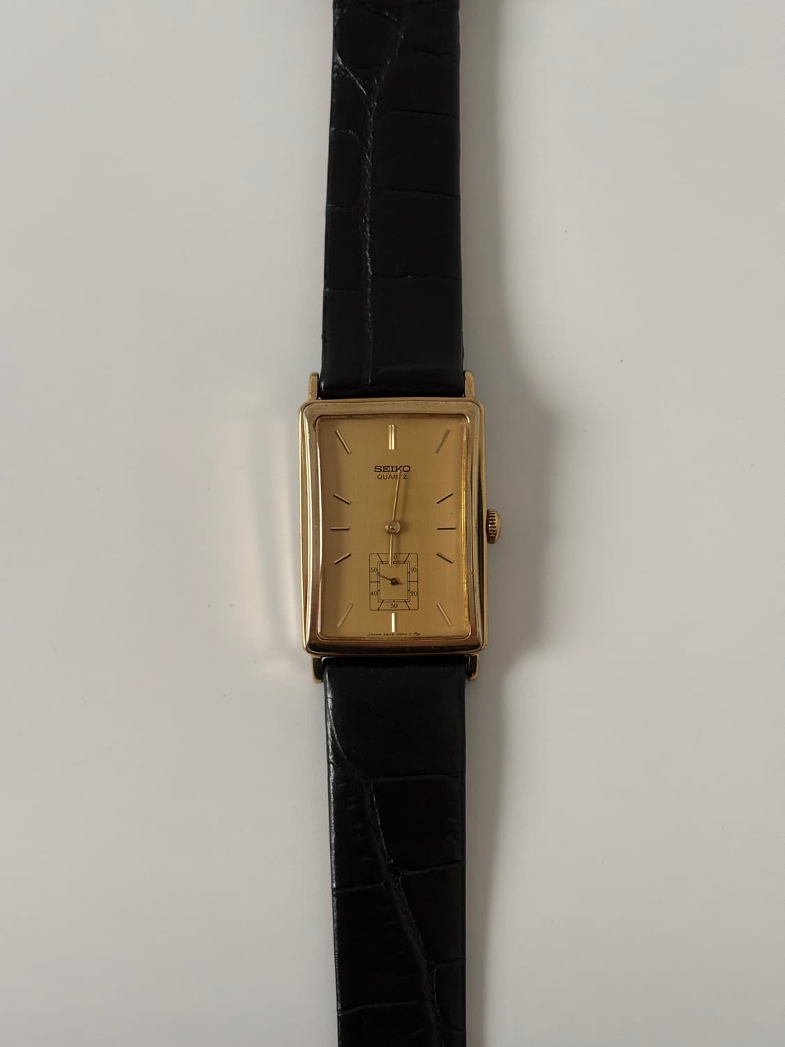 세이코 1980년대 Chariot 골드 탱크 쿼츠 남성 상품이미지1