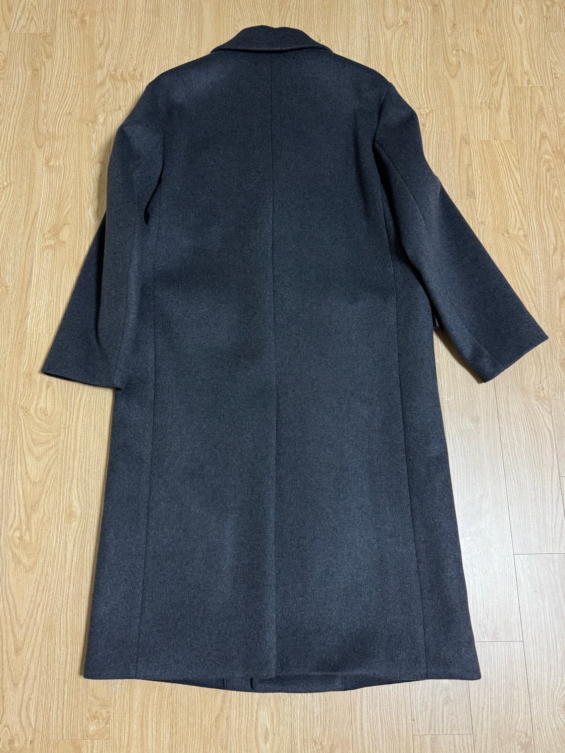 인사일런스 MTR 캐시미어 더블 코트 멜란지 그레이 팔아요! 상품이미지5