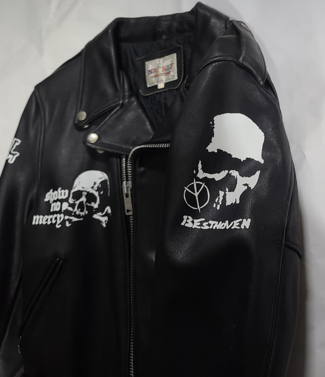 NAFNAF 커스텀 가죽라이더자켓 90사이즈 상품이미지3