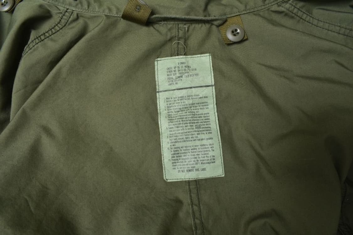 미군 M65 피쉬테일 개파카 외피 XS N1176 상품이미지6