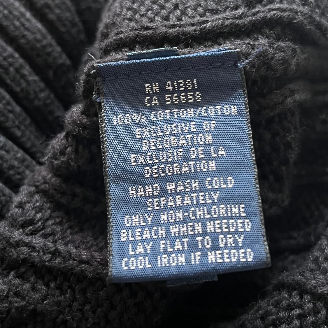 폴로 자수 포니 꽈배기 니트 상품이미지4