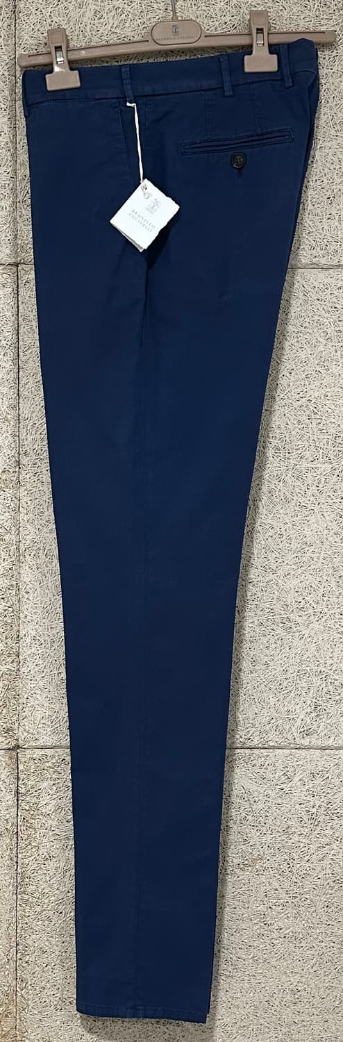 브루넬로 쿠치넬리 이탈리안 핏 블루 팬츠 치노 상품이미지2