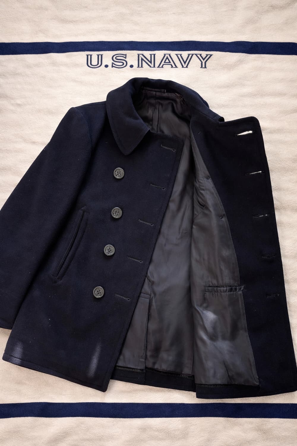 40's WW2 미 해군 10 버튼 피코트 95~100 상품이미지6