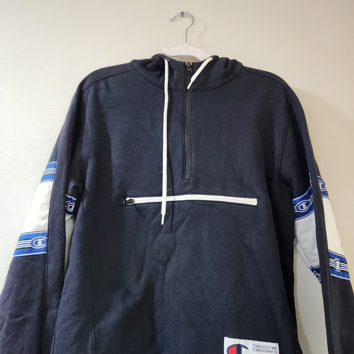 챔피온 암패치 로고 반집업 후드티 S(L) 상품이미지2