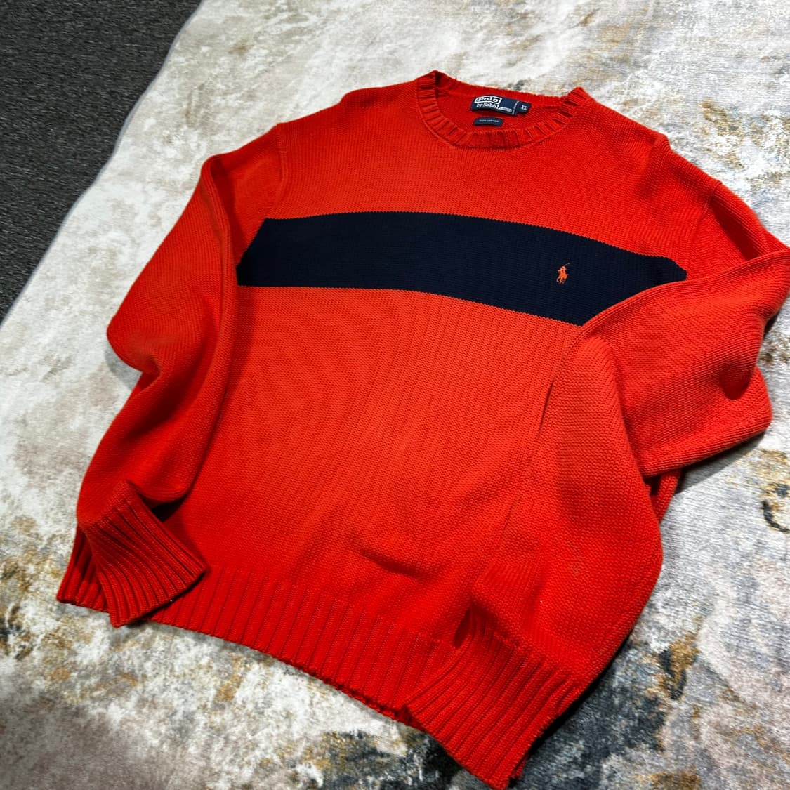 폴로 포니 아메카지 디테일 니트 상품이미지1