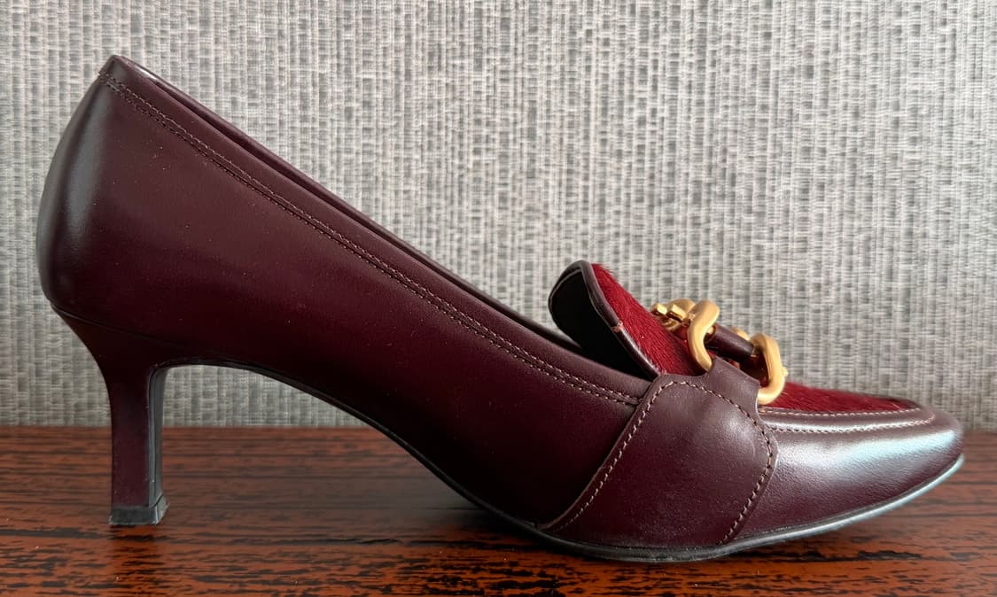 나인웨스트 NINE WEST 펌프스 가죽 구두 송치 미드힐 로퍼 235 상품이미지4