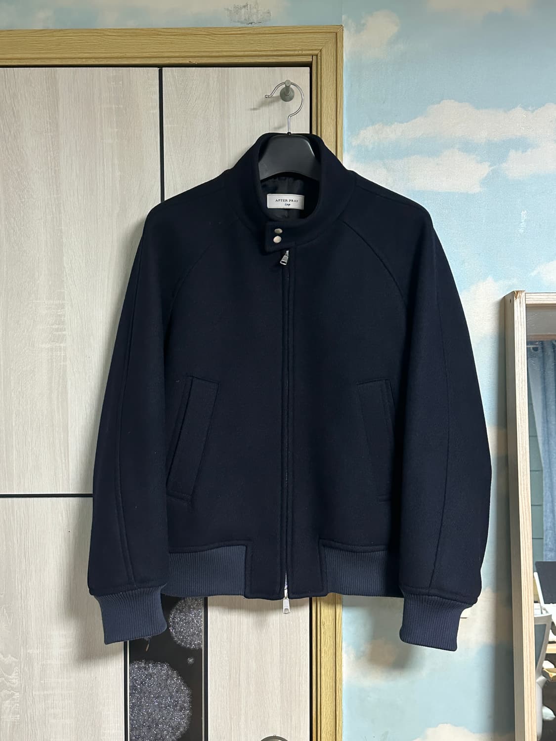 (L) 애프터프레이 리가즈 해링턴 블루종 네이비 상품이미지2