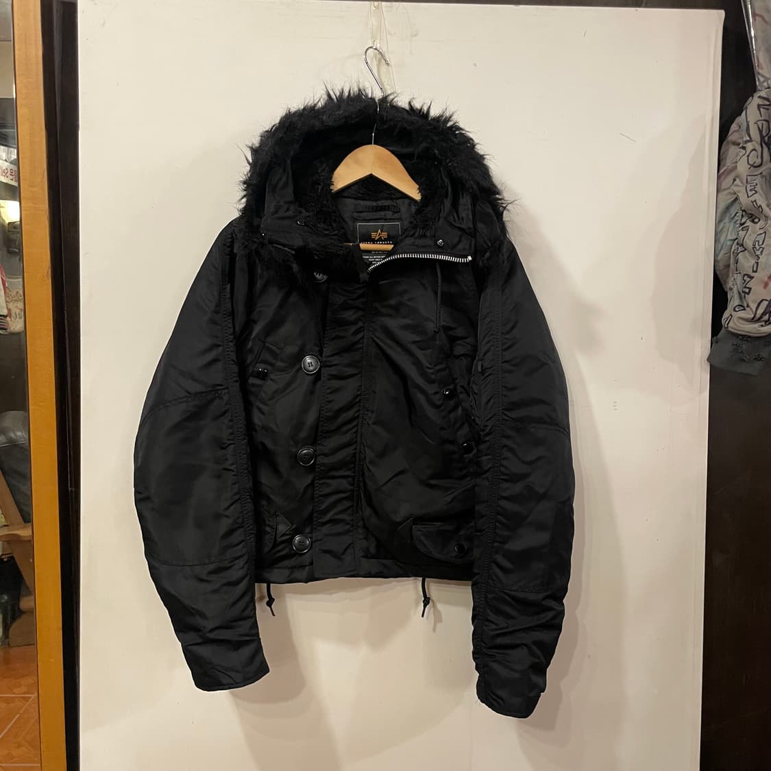 알파인더스트리 리메이크 크롭봄버 M 상품이미지2