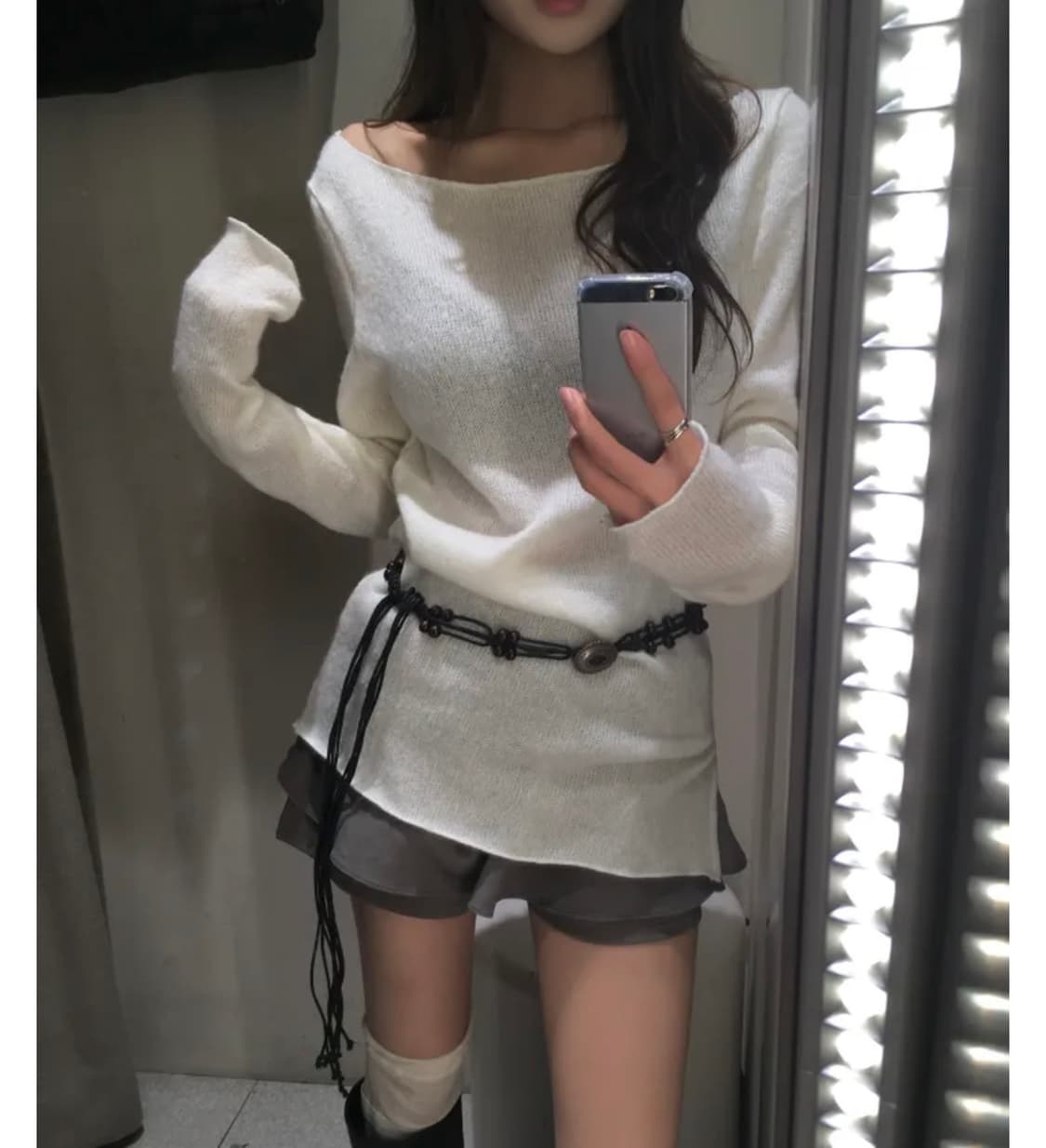 보트넥 니트 상품이미지1