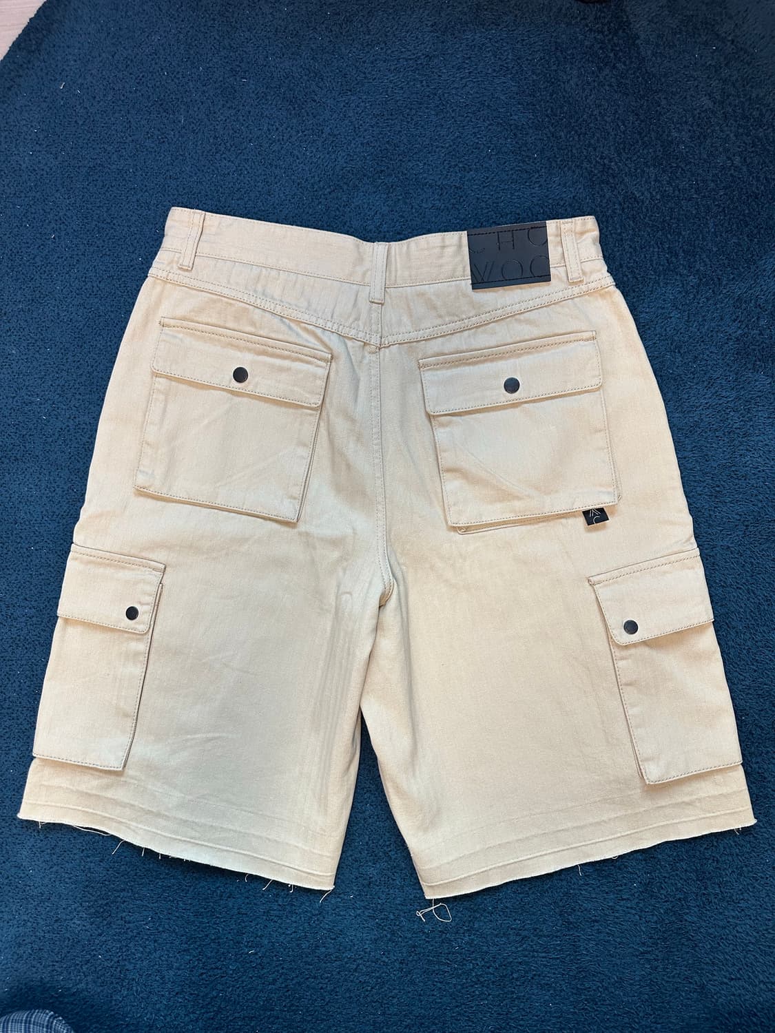조우-HERRINGBONE BERMUDA PANTS-BEIGE(M) 상품이미지2