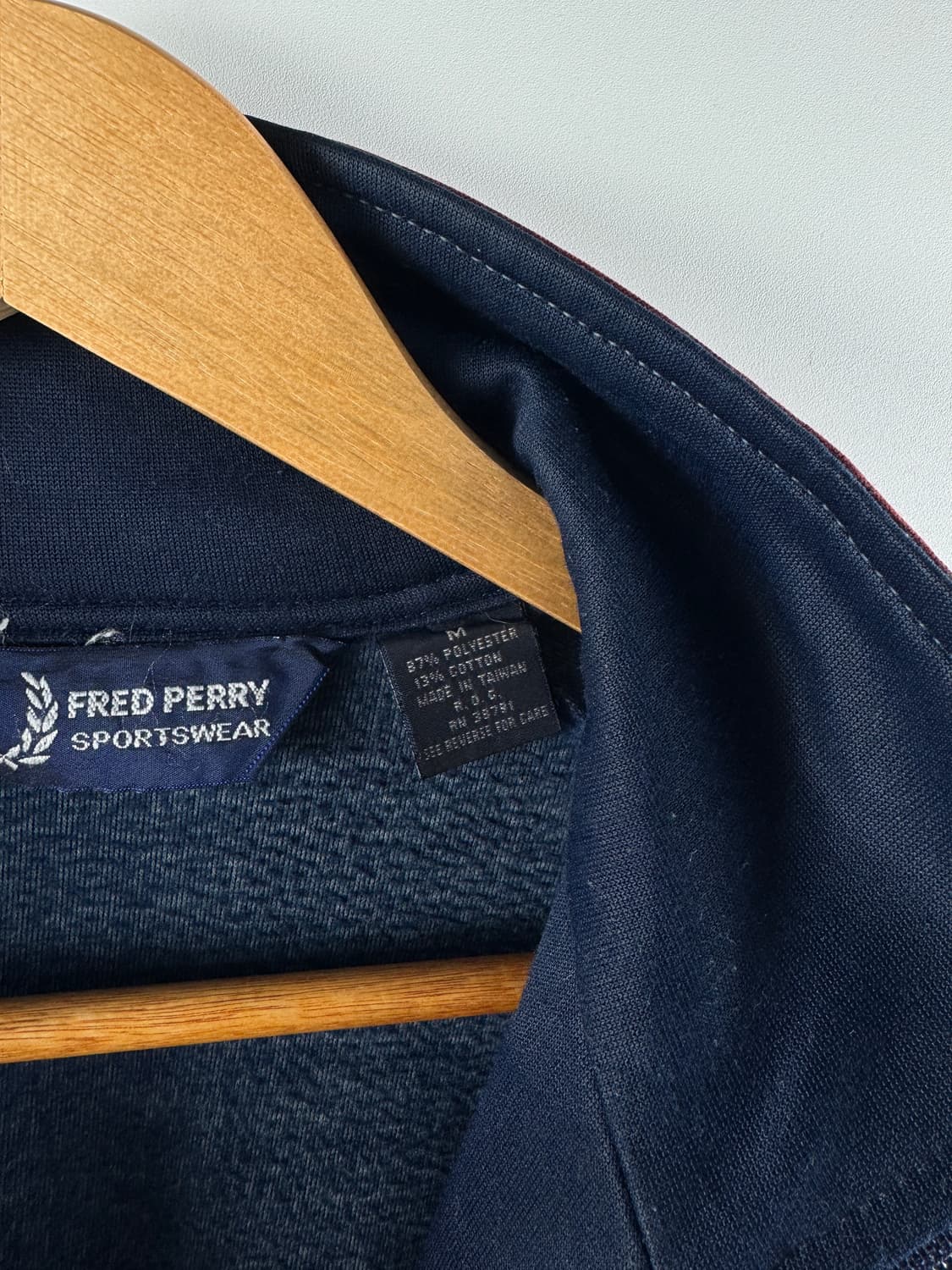 프레드페리 네이비 버건디 트랙탑져지1800 상품이미지5