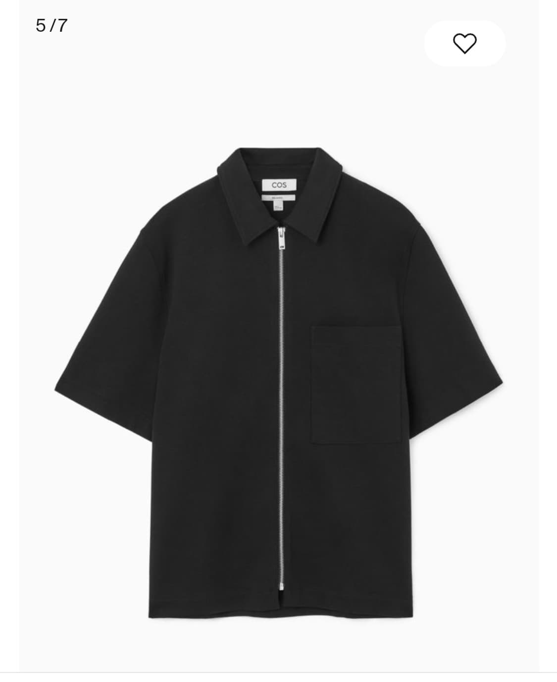 코스 코튼 저지 반팔 셔츠 (L) 상품이미지4