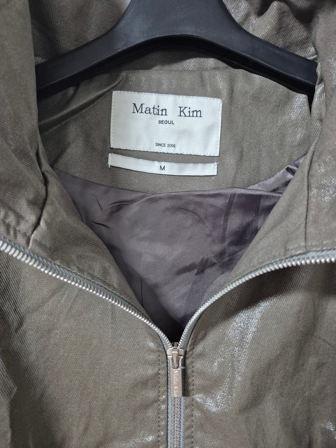 마뗑킴MATIN ROUGH COATING CROP BOMBER 자켓 상품이미지10