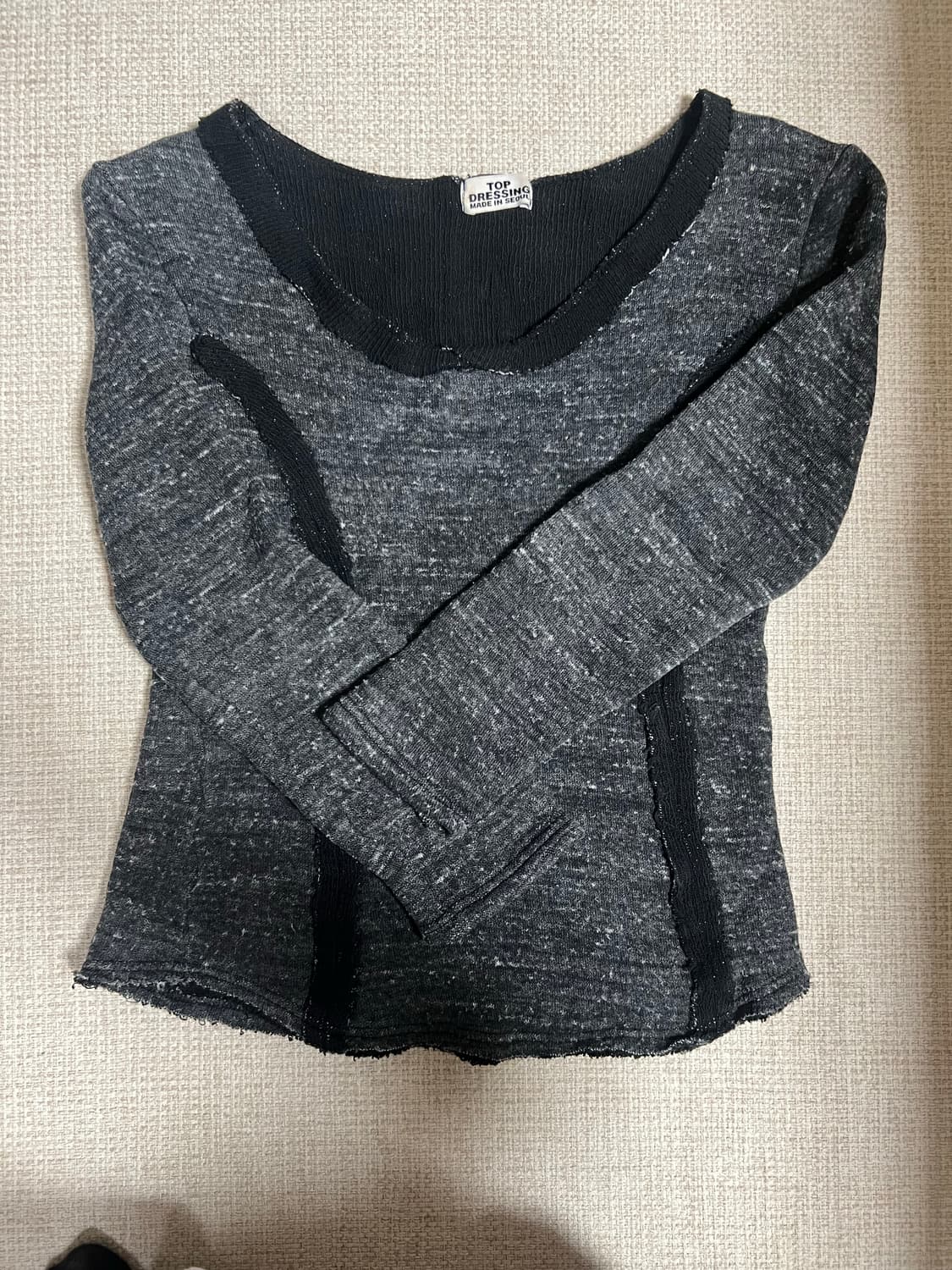 탑드레싱 여성 니트 그레이 상품이미지2