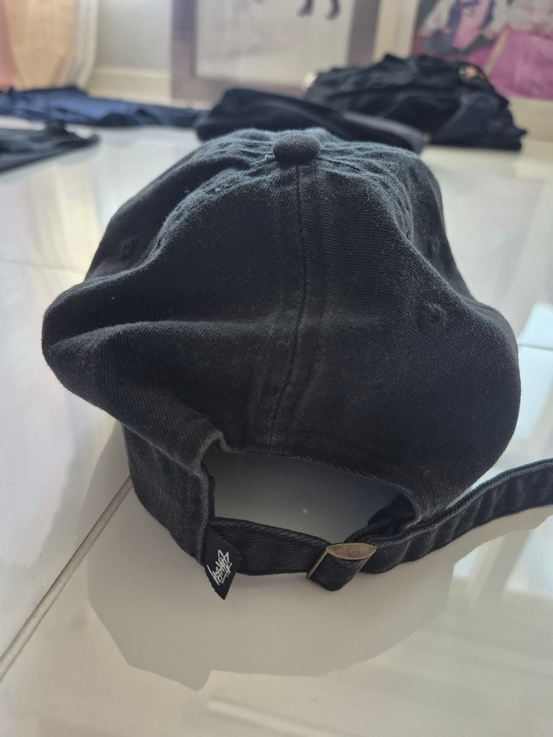 Stussy 스투시 블랙 볼캡 상품이미지4
