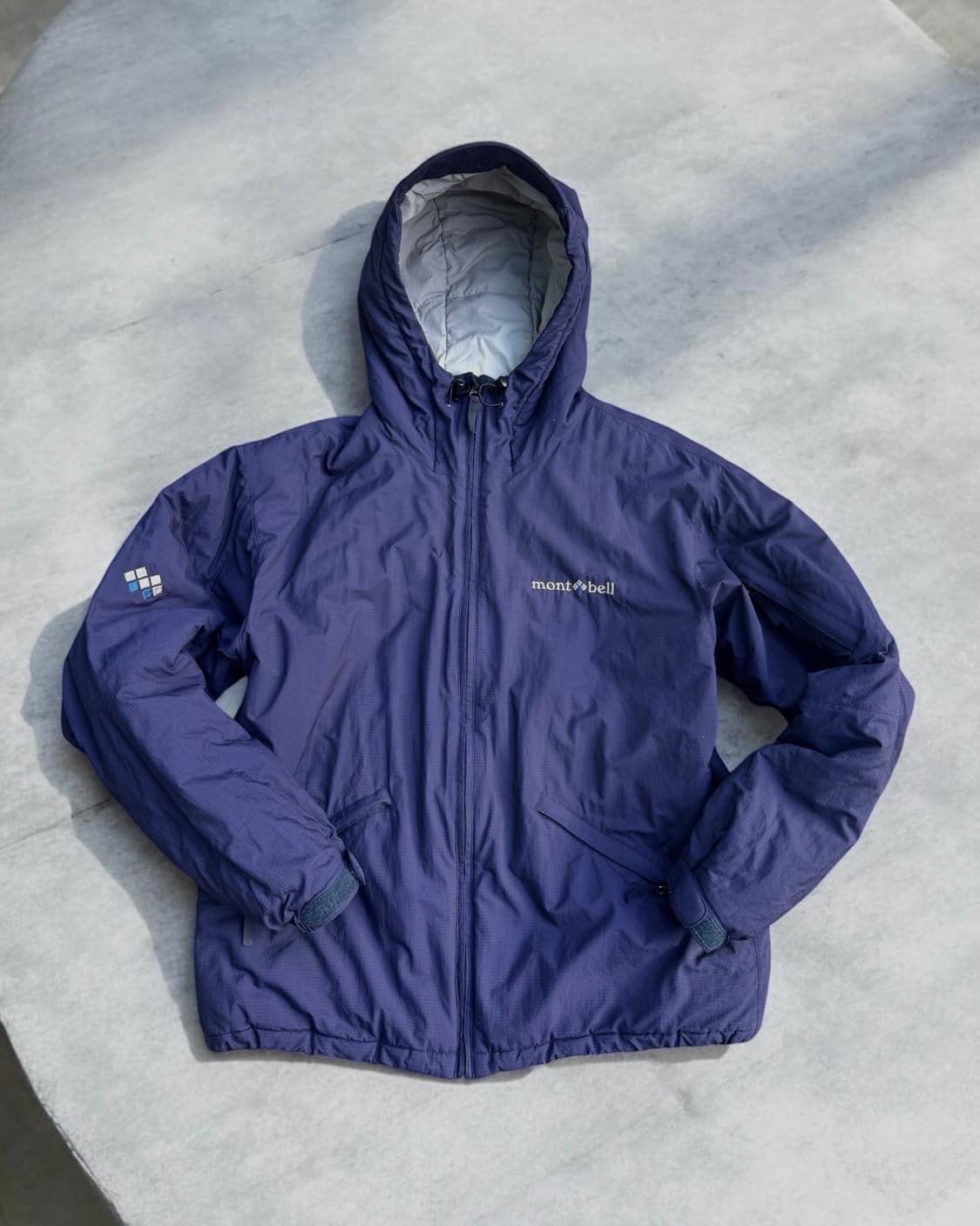 90s 올드 몽벨 립스탑 쉘 경량 패딩 자켓 상품이미지1