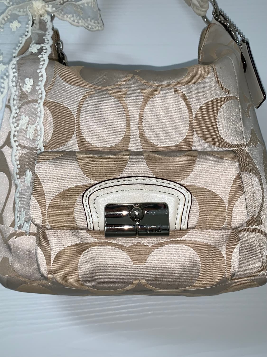 Coach ivory y2k shoulder bag 상품이미지4