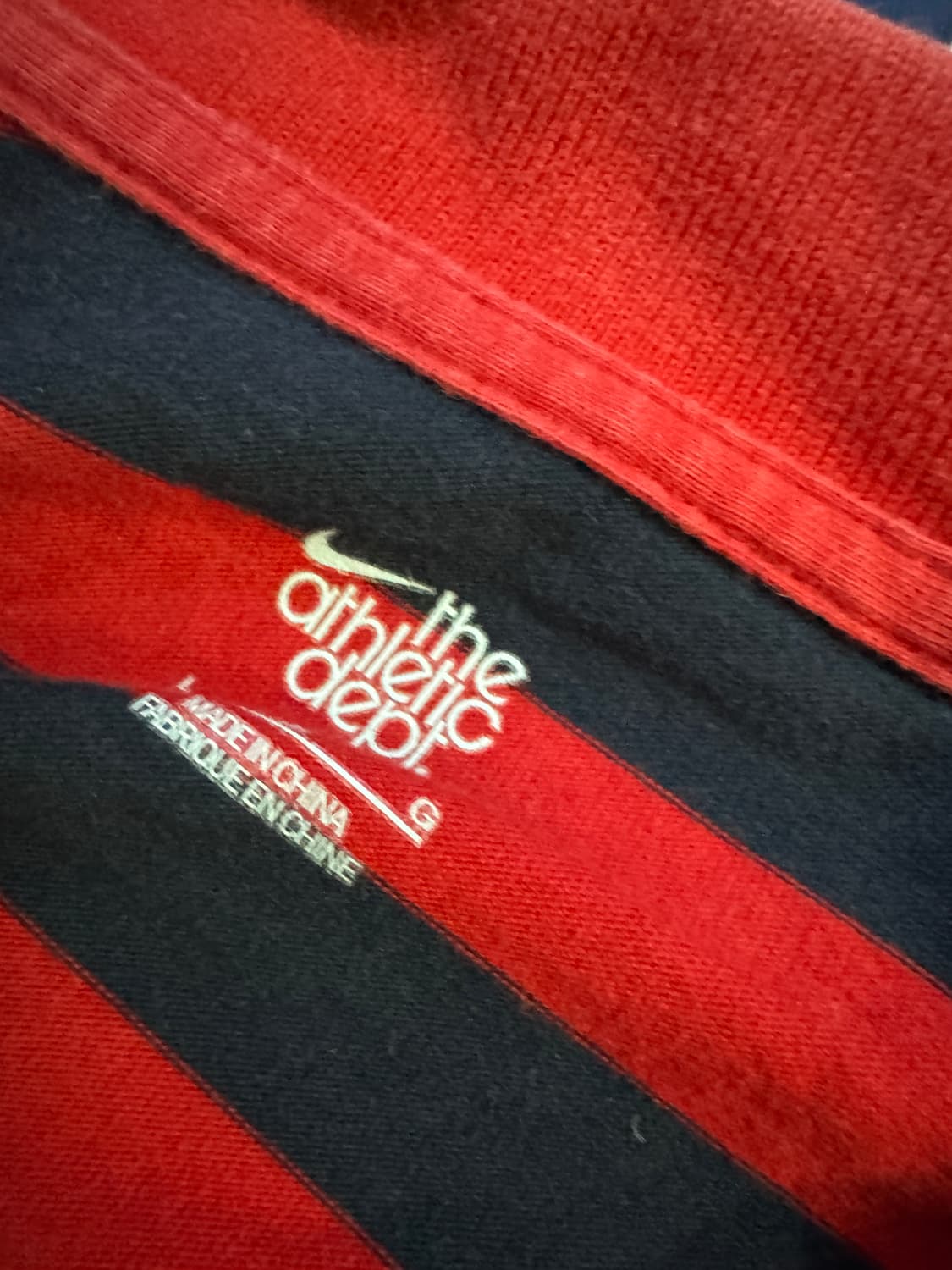 나이키 올드스쿨 솔로 스우시 스트라이프 반팔 카라티 M ~ L 상품이미지3