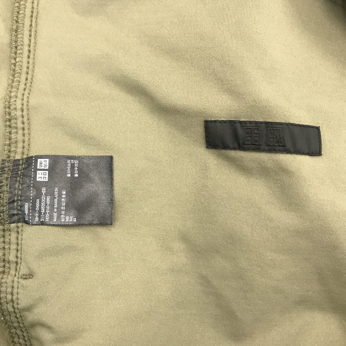 유니클로 오버 셔츠자켓 올리브 [XL] 상품이미지5