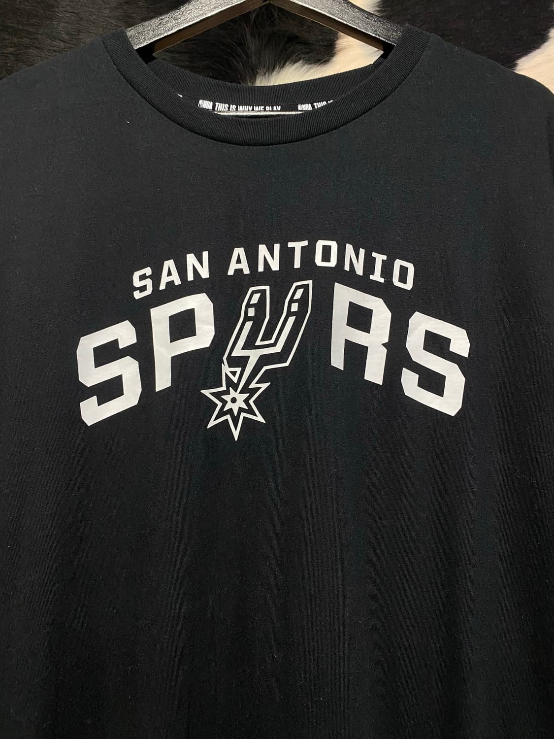 NBA 산안토니오 스퍼스 로고 반팔 티셔츠 상품이미지3