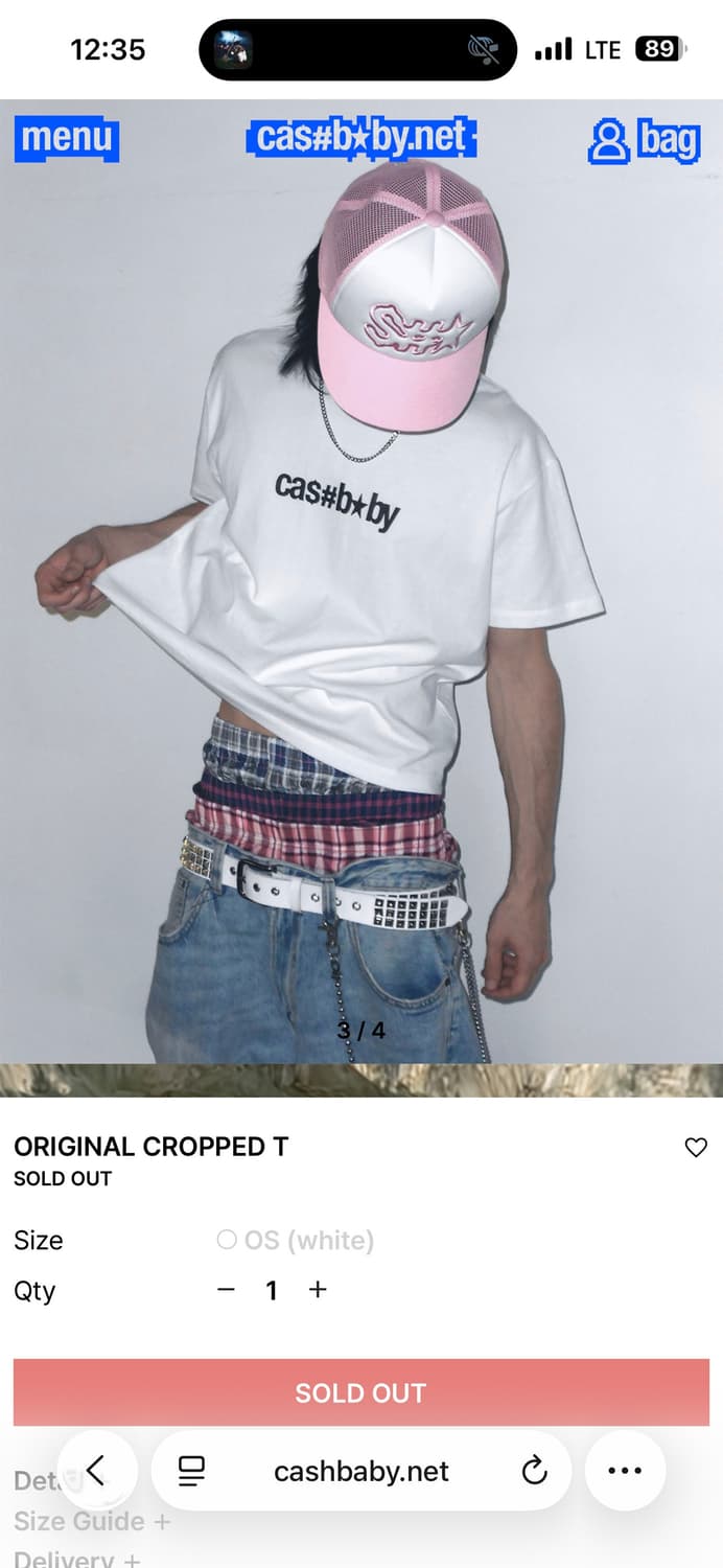 Cashbaby 캐시베이비 반팔 크롭스타일 상품이미지2