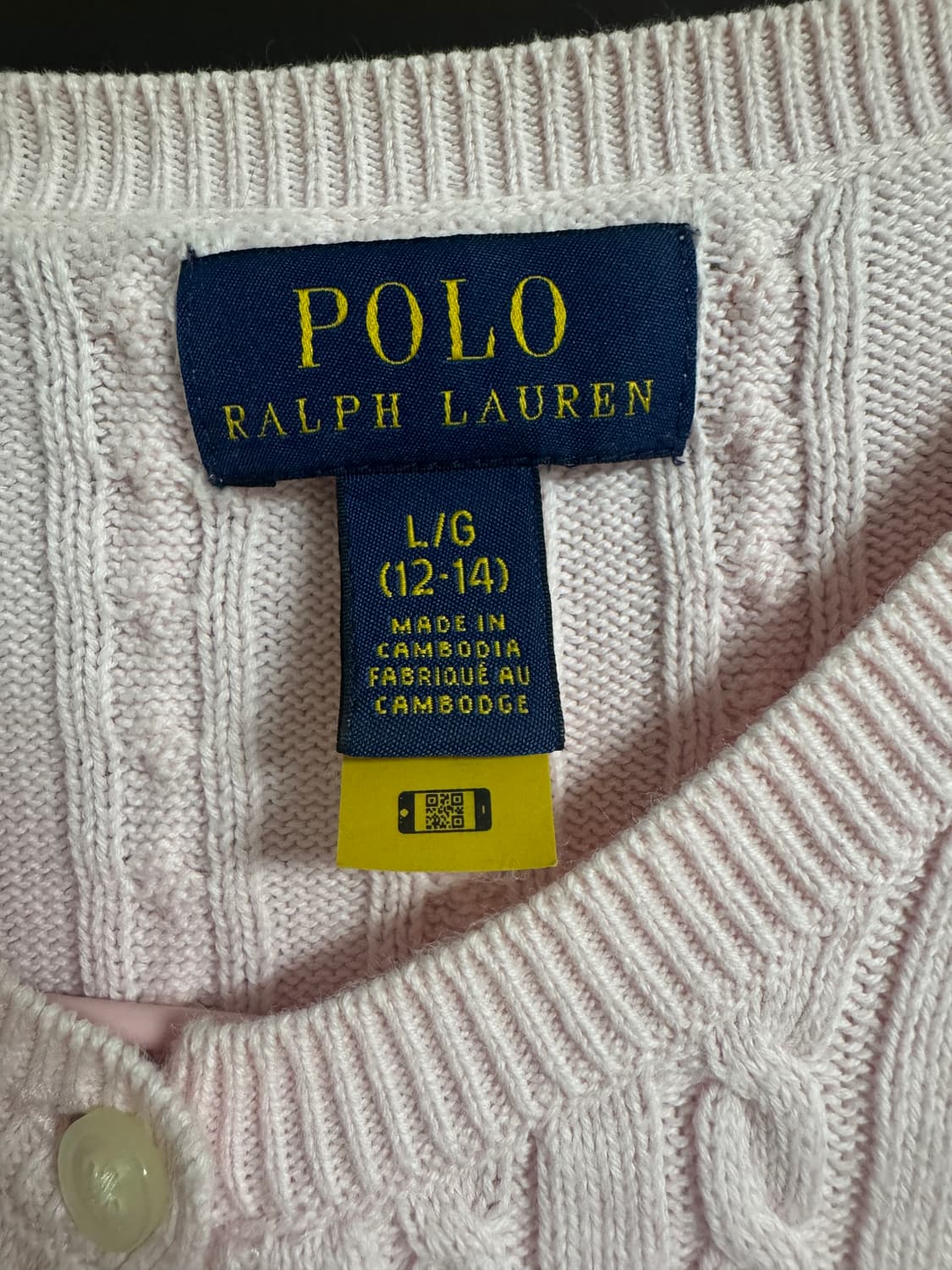 폴로걸즈 가디건 핑크 딸기우유 상품이미지2