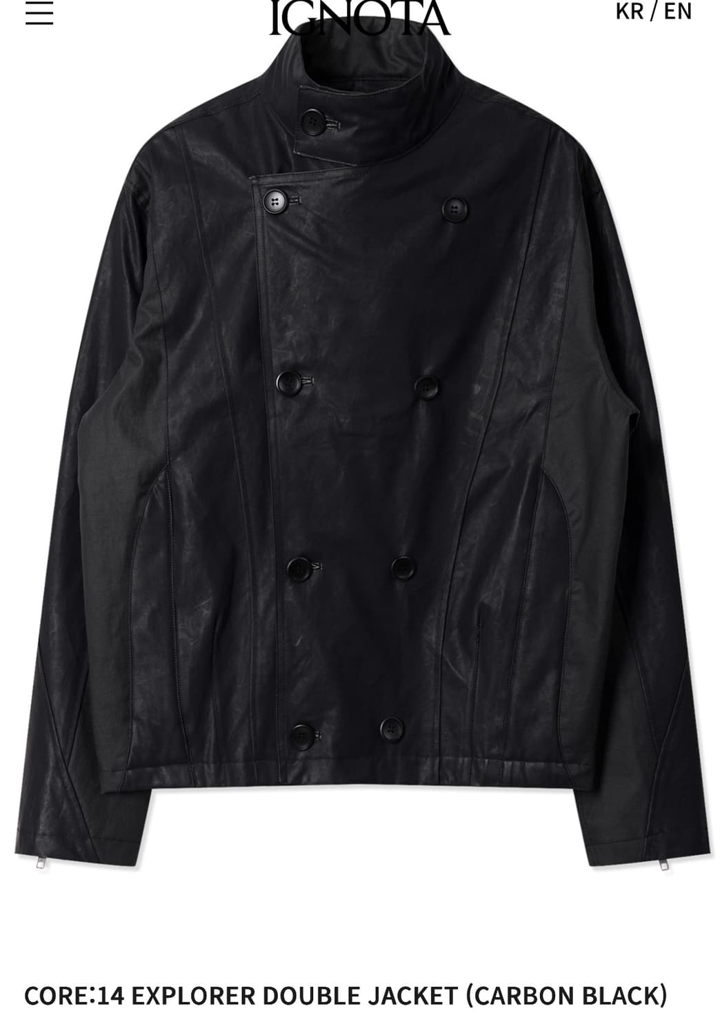 이그노타 코어 14 익스플로러 더블 자켓 카본 블랙  상품이미지1