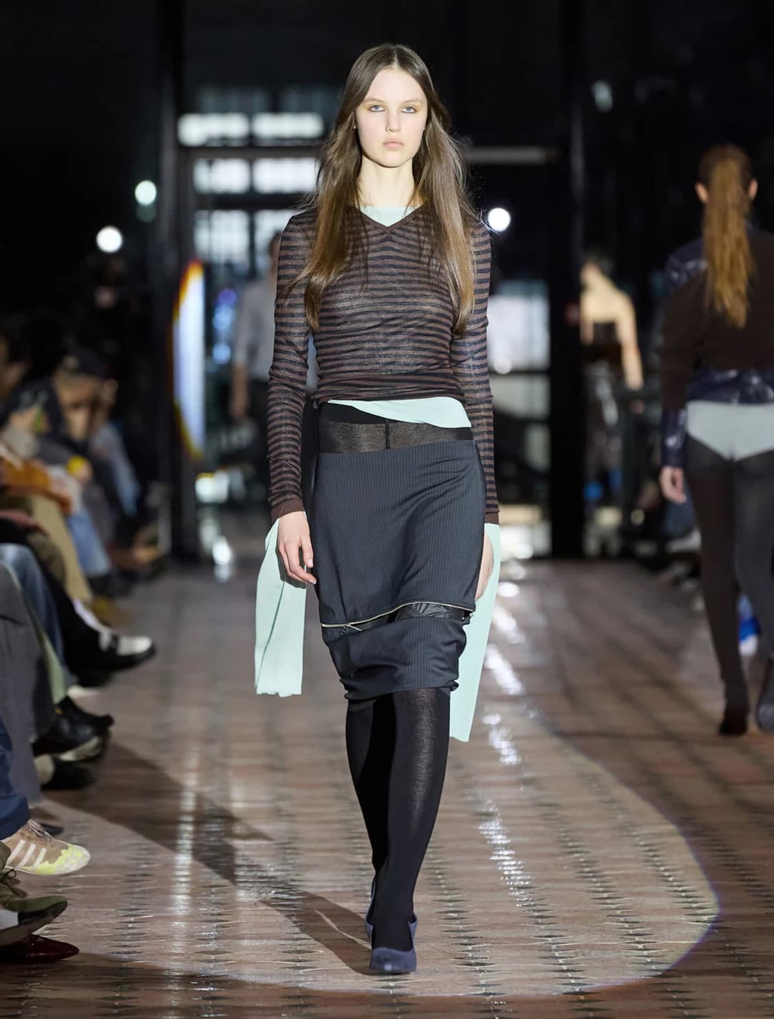 [S]팔로마울 Iglú 스트라이프 니트/브라운 상품이미지2