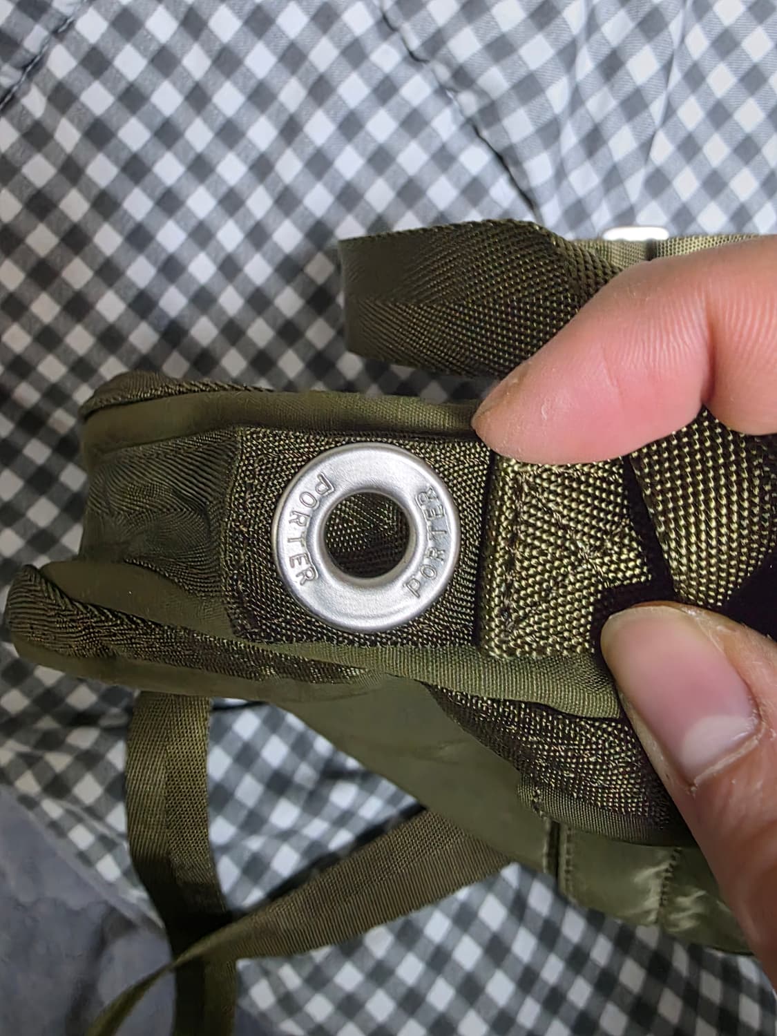 포터 프레임 숄더백 카키 상품이미지6