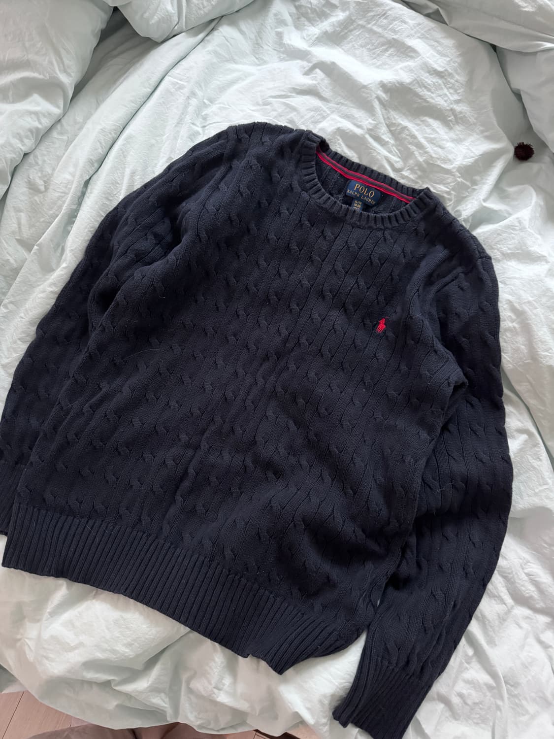 Polo 케이블니트 네이비 XL 상품이미지1