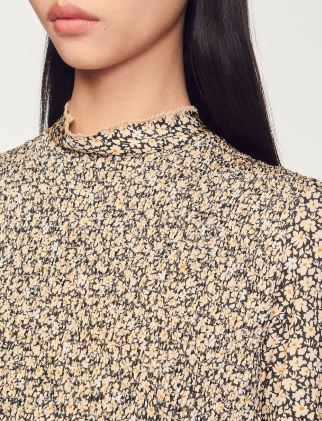 산드로 스모크밴드 블라우스 3사이즈 상품이미지6