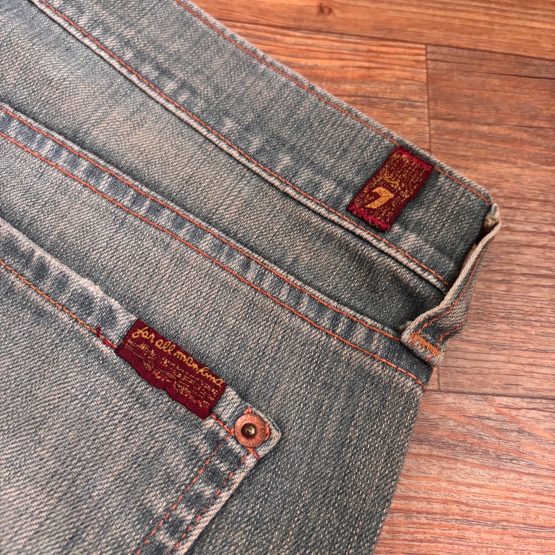 세븐진 29 부츠컷 데님 청바지 슬림 미국 수입 정품  상품이미지5