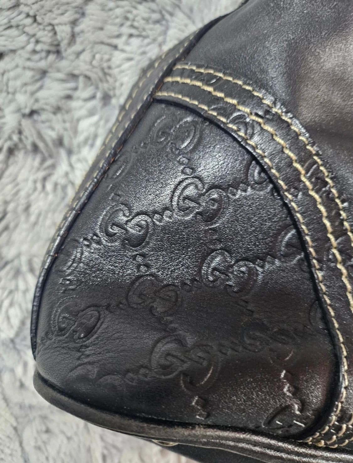 구찌 시마 GG 패턴 가죽 호보백(40/27/13) 상품이미지2