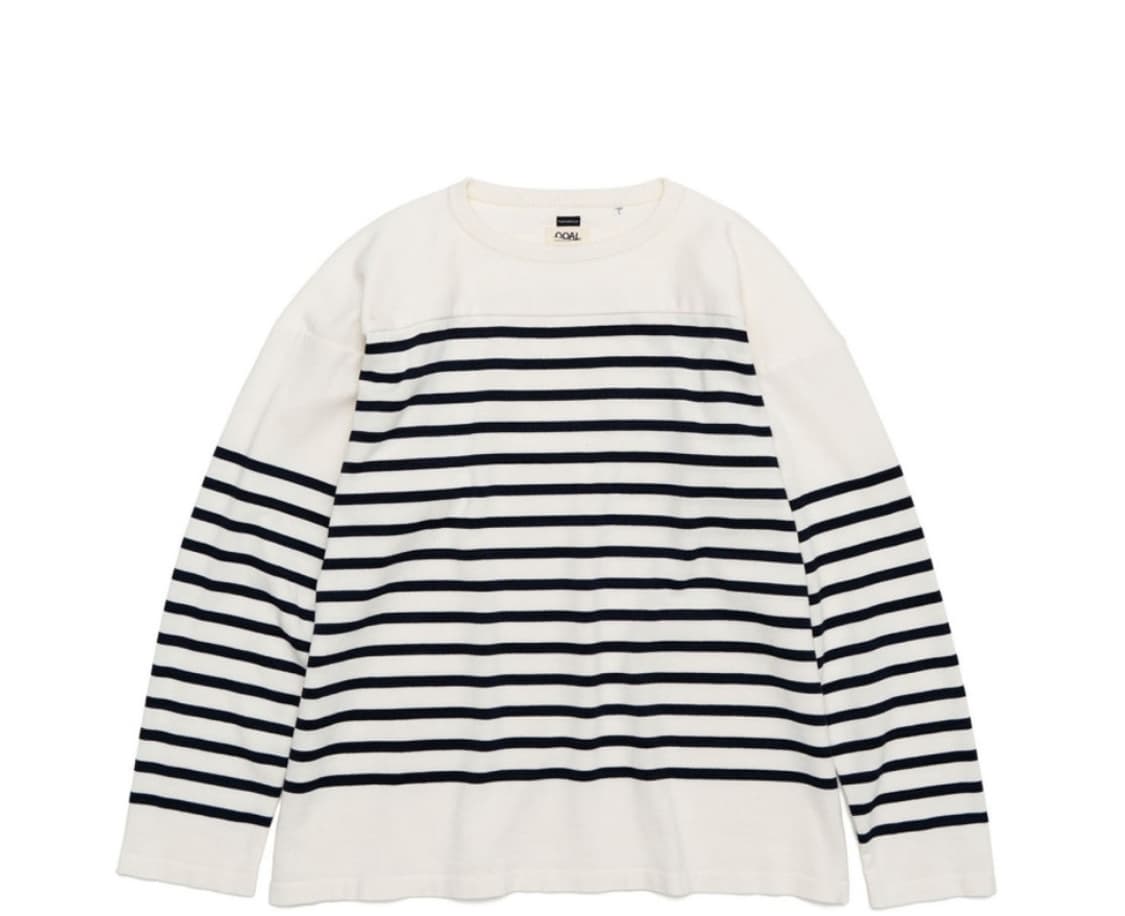 nanamica 나나미카 Paper Knit Stripe Crew 새제품 상품이미지1