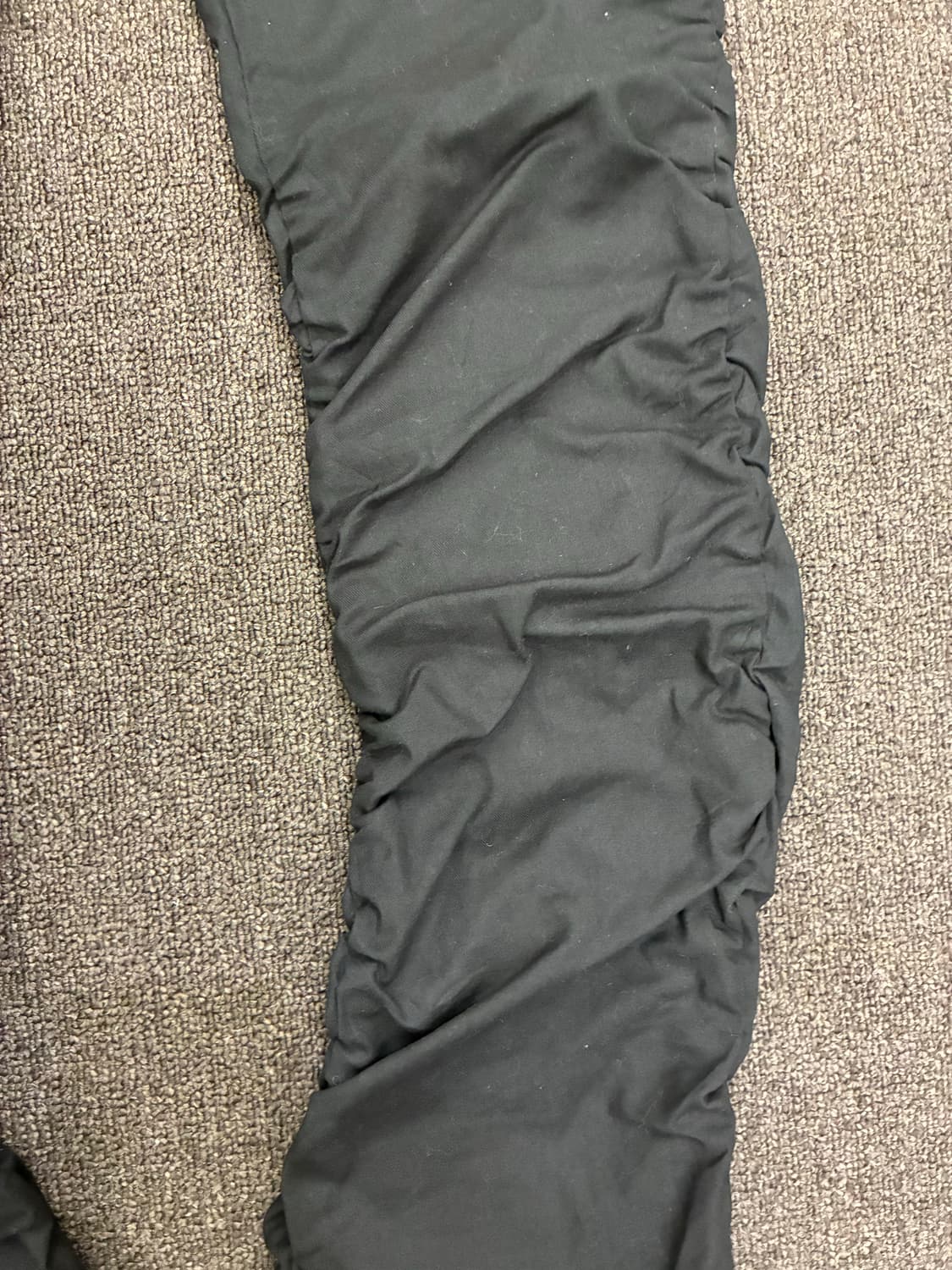 4)Wellbeing 빈티지 여성 셔링 디테일 흑청 데님팬츠 상품이미지5