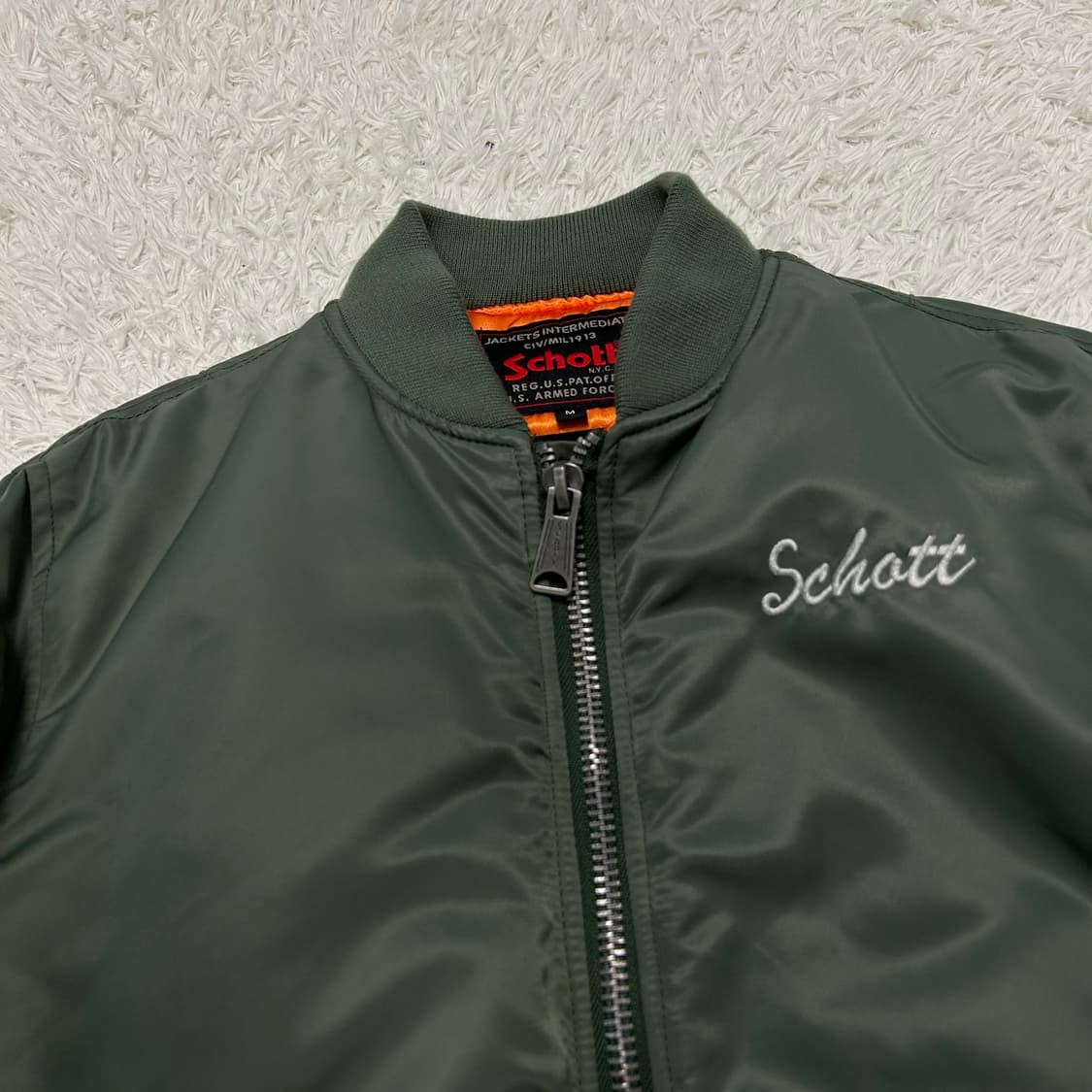 Schott × Anderson Bell MA-1 FlightJacket 상품이미지6